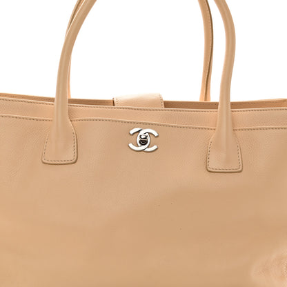 Chanel Calfskin Cerf Executive Shopper Tote Beige 9 of 11