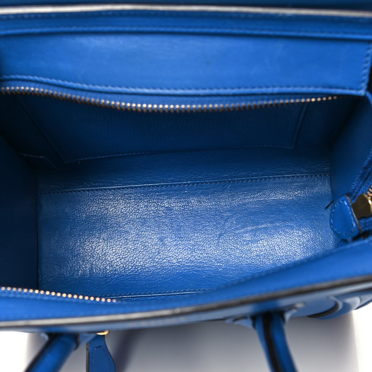 Smooth Calfskin Nano Luggage Royal Blue