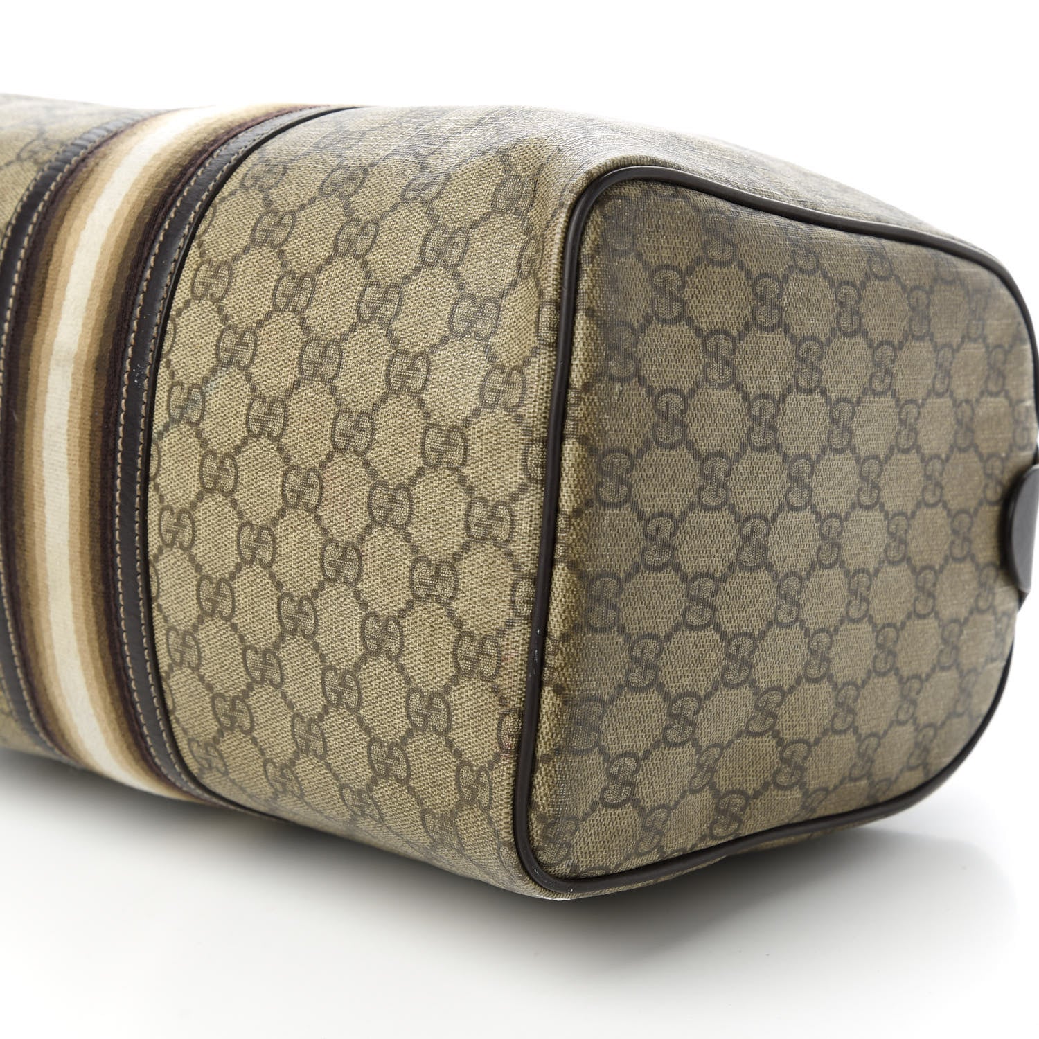 Gucci GG Plus Monogram Web Medium Joy Boston Dark Brown 7 of 11