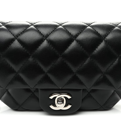 Chanel Calfskin Quilted CC Uniform Flap Belt Bag Black 8 of 10