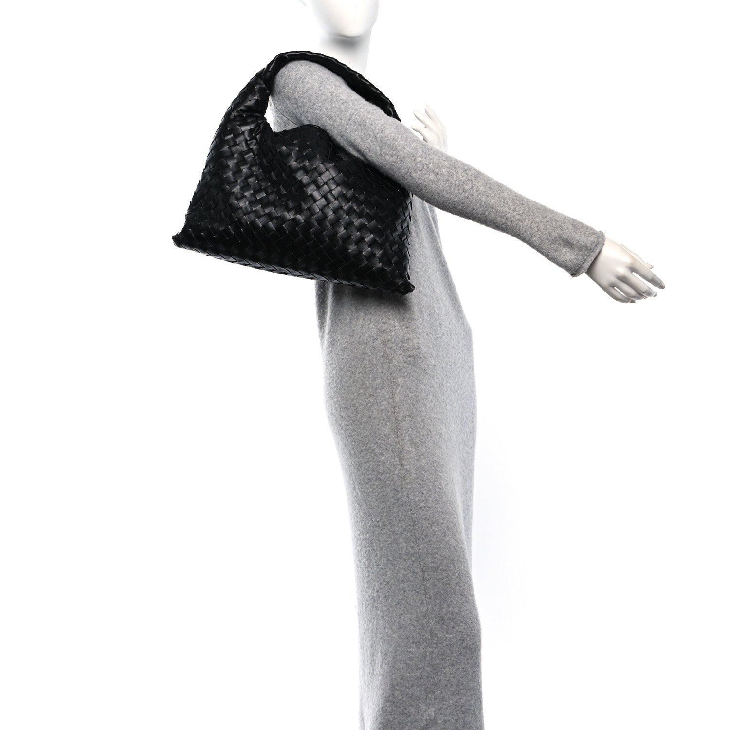 Bottega Veneta Calfskin Intrecciato Small Hop Black 2 of 12