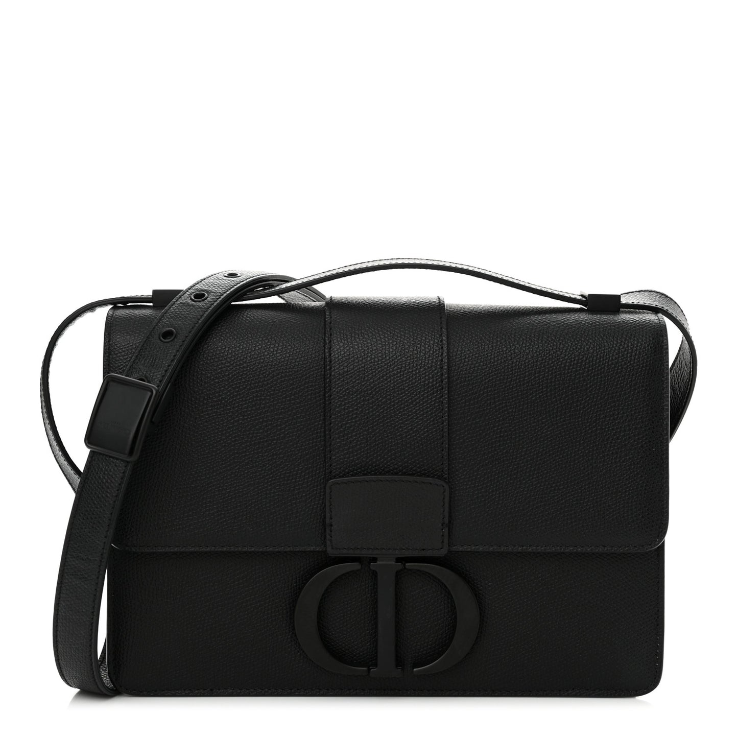 30 Montaigne Flap Bag Black