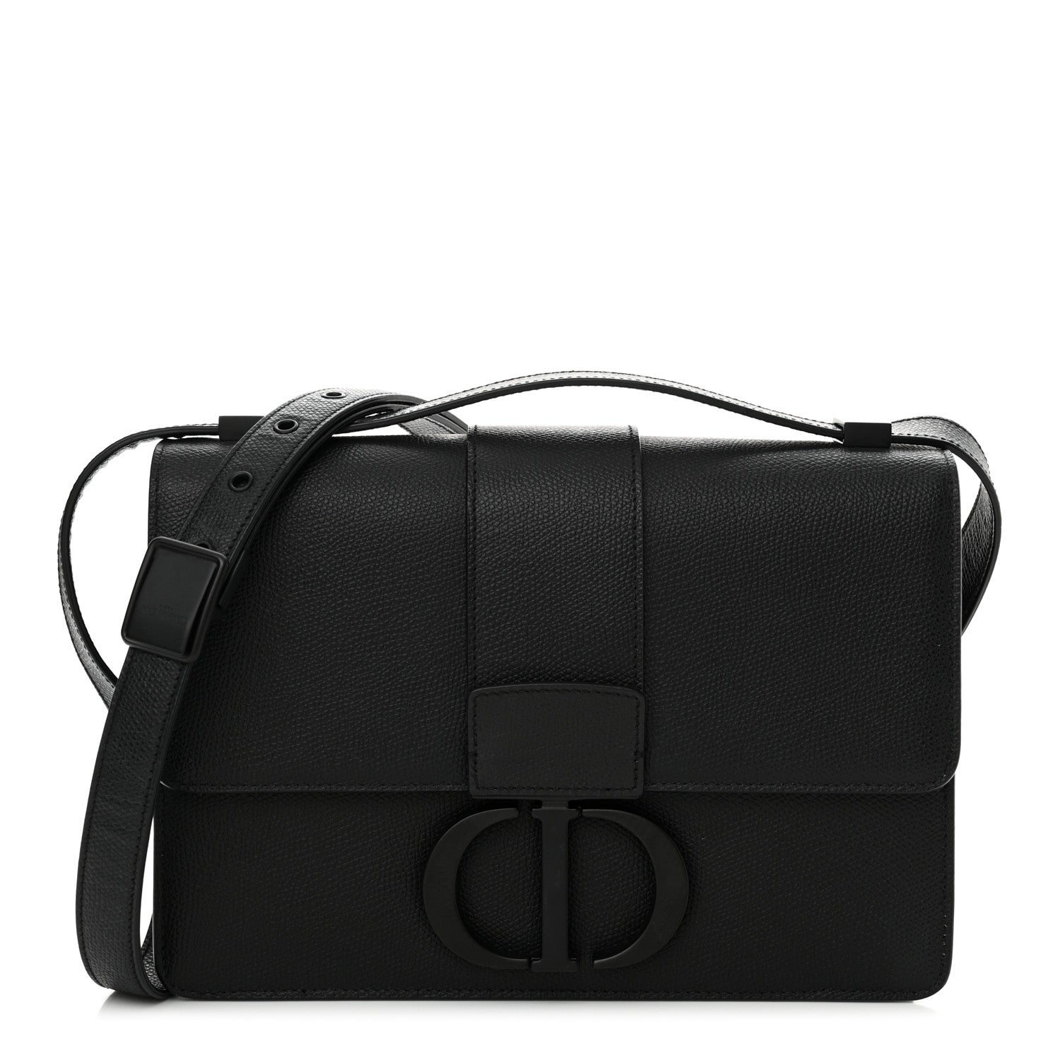 Christian Dior 30 Montaigne Flap Bag Black 1 of 12