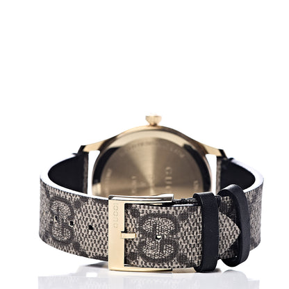 Gucci Stainless Steel Canvas 38mm G-Timeless GG Supreme Bosco Quartz Watch Brown 4 of 7