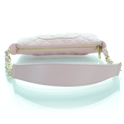 Chanel Caviar Quilted Pochette Pink 4 of 10