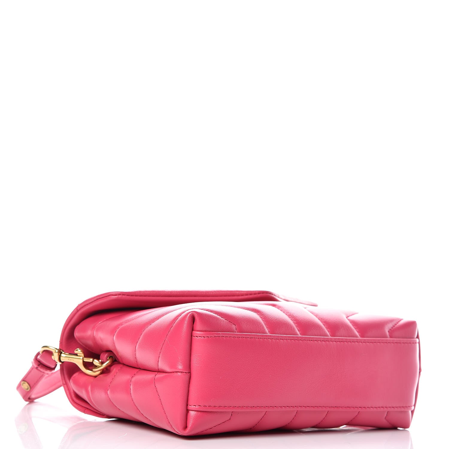 Saint Laurent Calfskin Y Quilted Monogram Toy Loulou Crossbody Bag Freesia 4 of 13