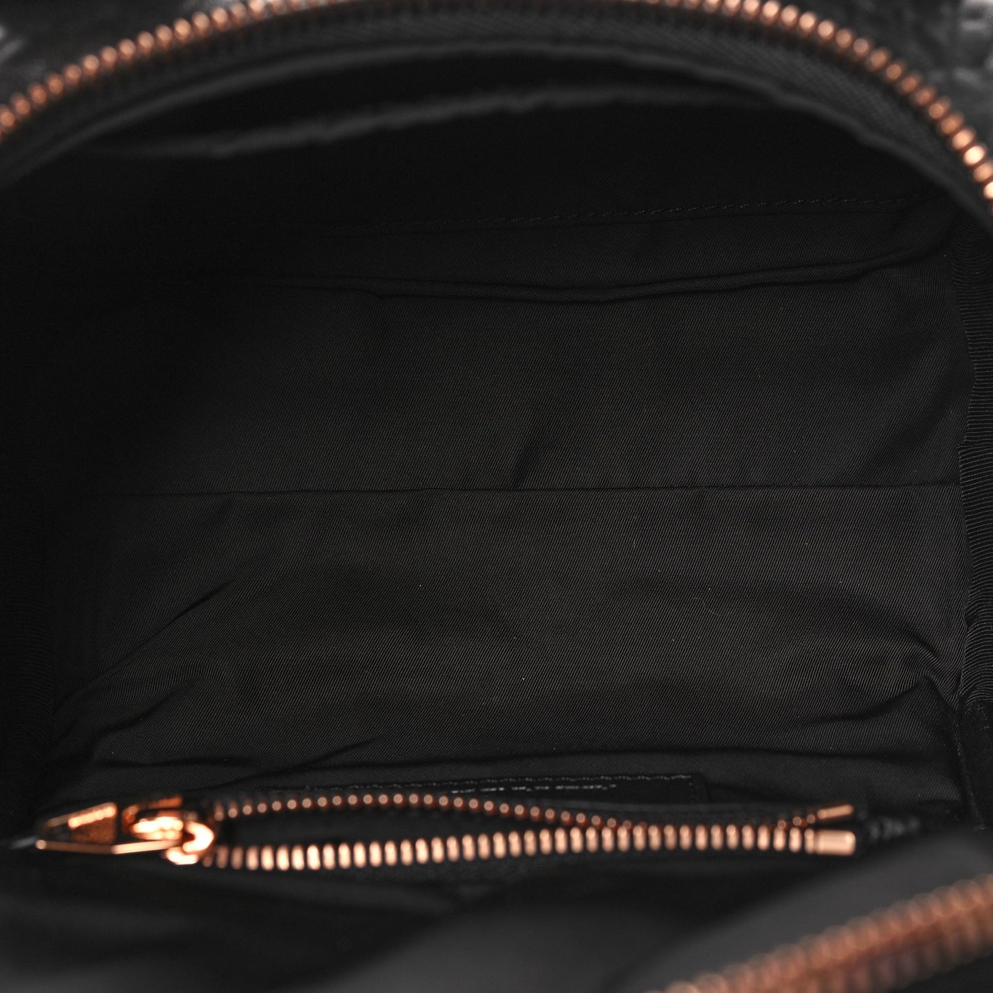 Pebbled Lambskin Mini Rockie Black Rose Gold Hardware