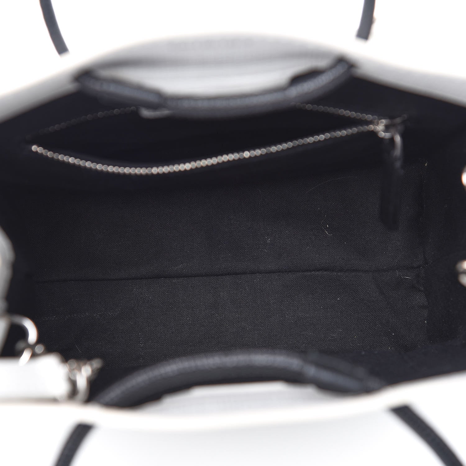 Balenciaga Squared Calfskin Logo Shopping Tote XXS White 5 of 13