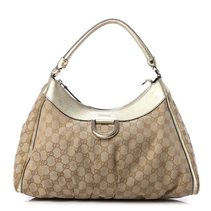Gucci Monogram Large D Gold Hobo Gold 1 of 15