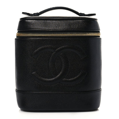 Chanel Caviar Vanity Cosmetic Case Black 1 of 9