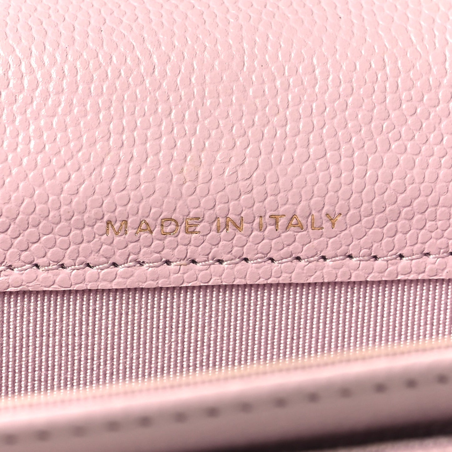 Caviar Quilted Flap Card Holder Wallet Light Pink