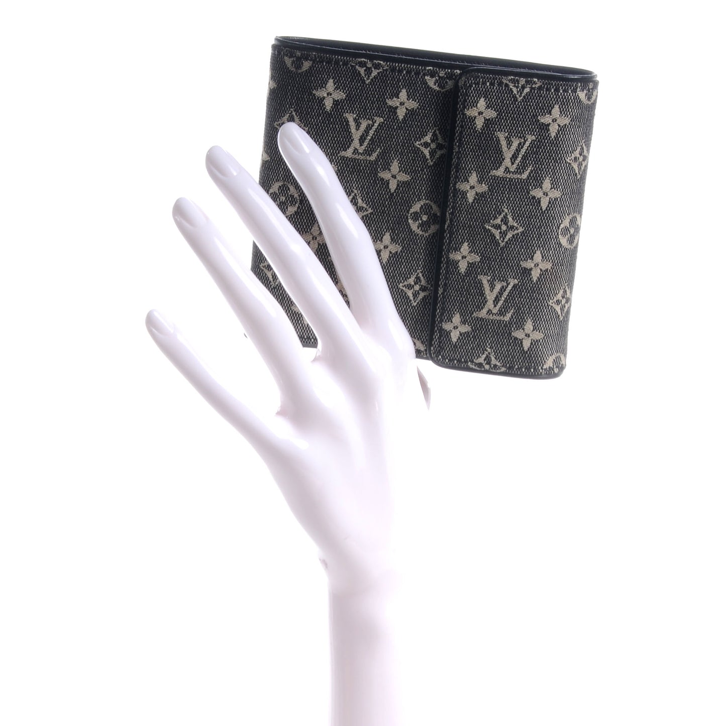 Mini Monogram Compact Wallet Black