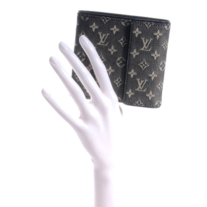 Louis Vuitton Mini Monogram Compact Wallet Black 2 of 8