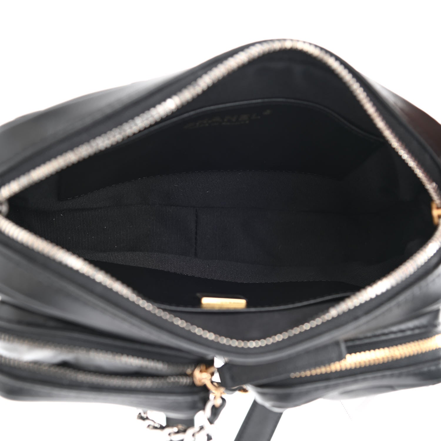 Chanel Calfskin Quilted Small Camera Case Black 4 of 9
