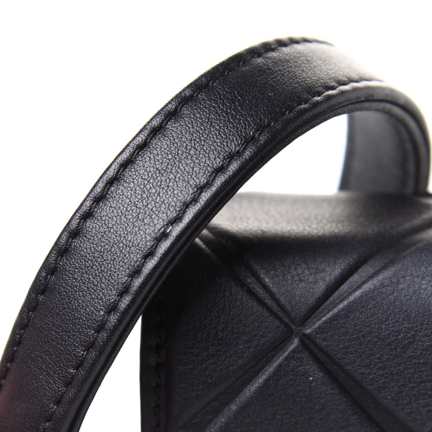 Calfskin Mini Propeller Flap Black