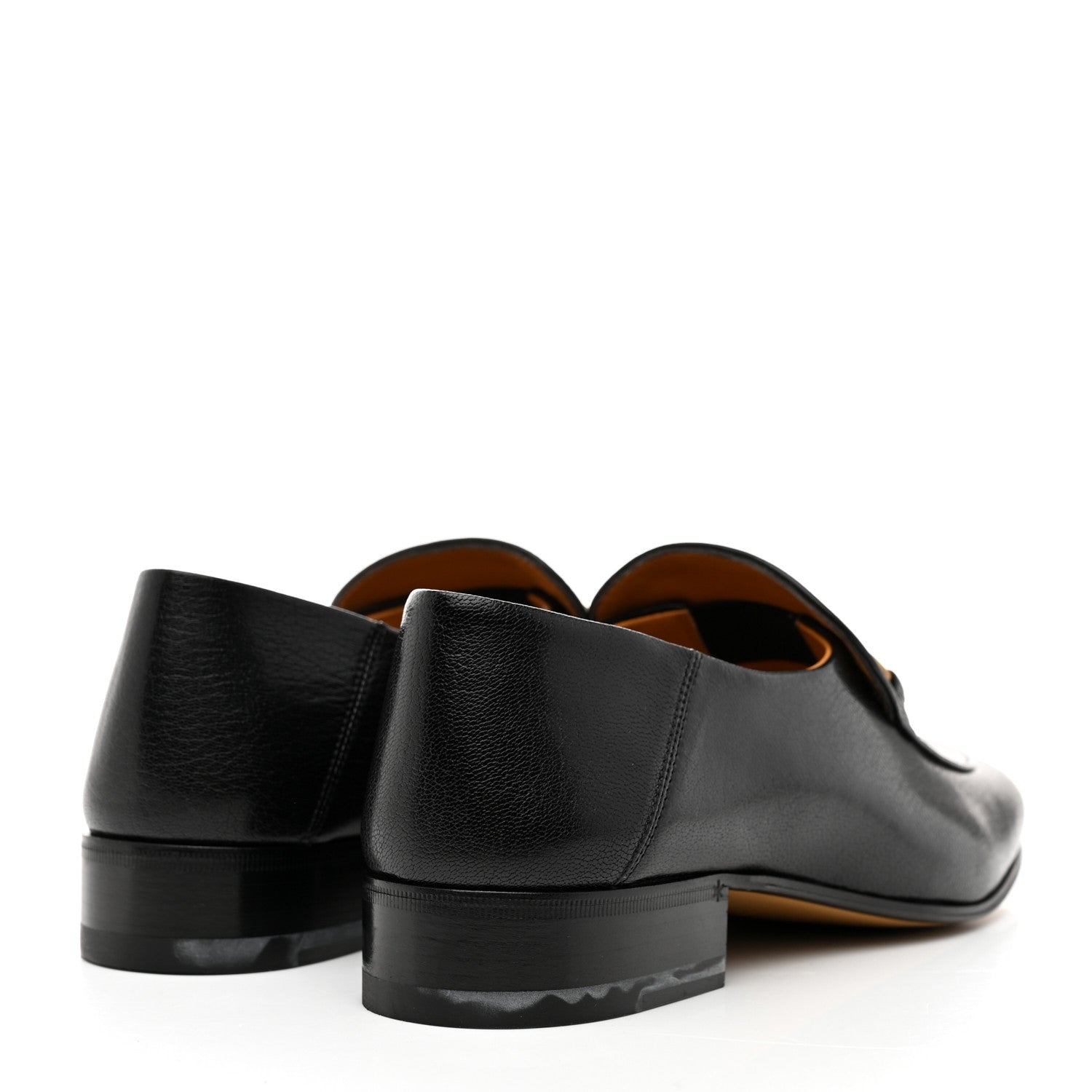 Gucci Goatskin Womens Horsebit Mid-Heel Loafers 40 Black 4 of 10