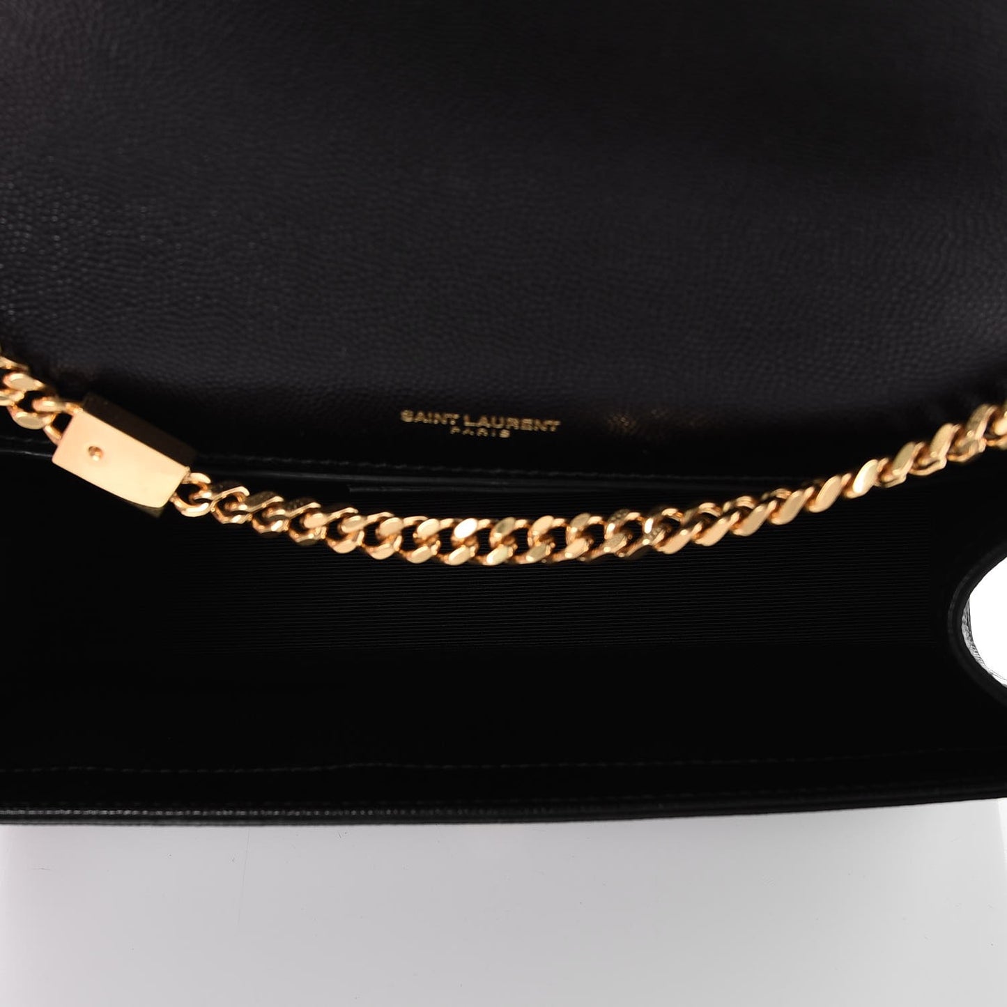 Grain De Poudre Medium Classic Monogram Kate Satchel Black