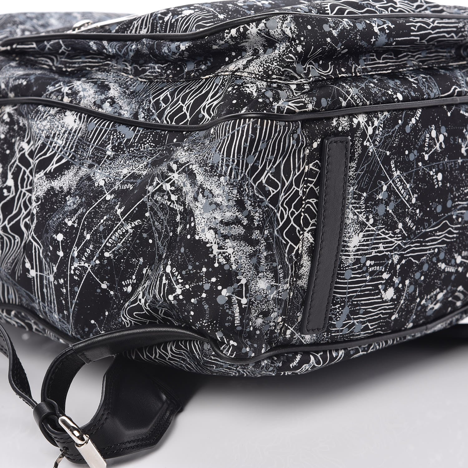 Versace Nylon Palazzo Astrology Zip Top Backpack Black 5 of 8
