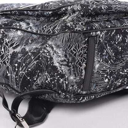 Versace Nylon Palazzo Astrology Zip Top Backpack Black 5 of 8