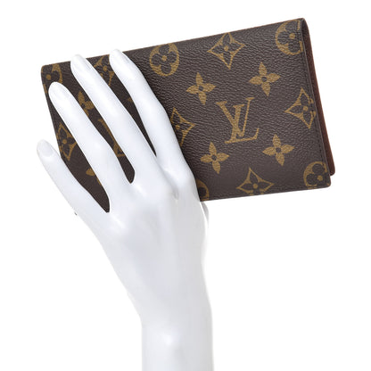 Louis Vuitton Monogram Simple Checkbook Holder Wallet 2 of 10