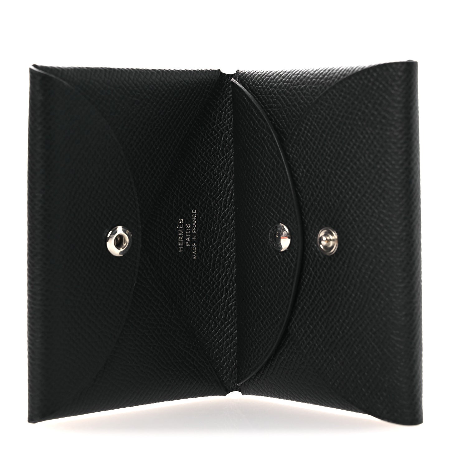 Epsom Calvi Duo Card Case Black