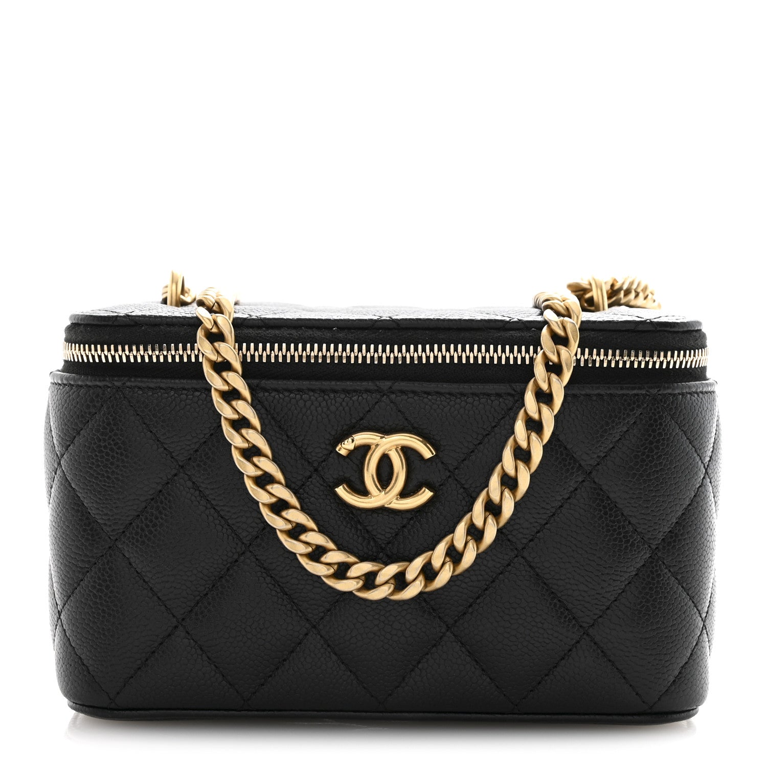 Chanel Caviar Quilted Sweetheart Vanity Case Black 1 of 13