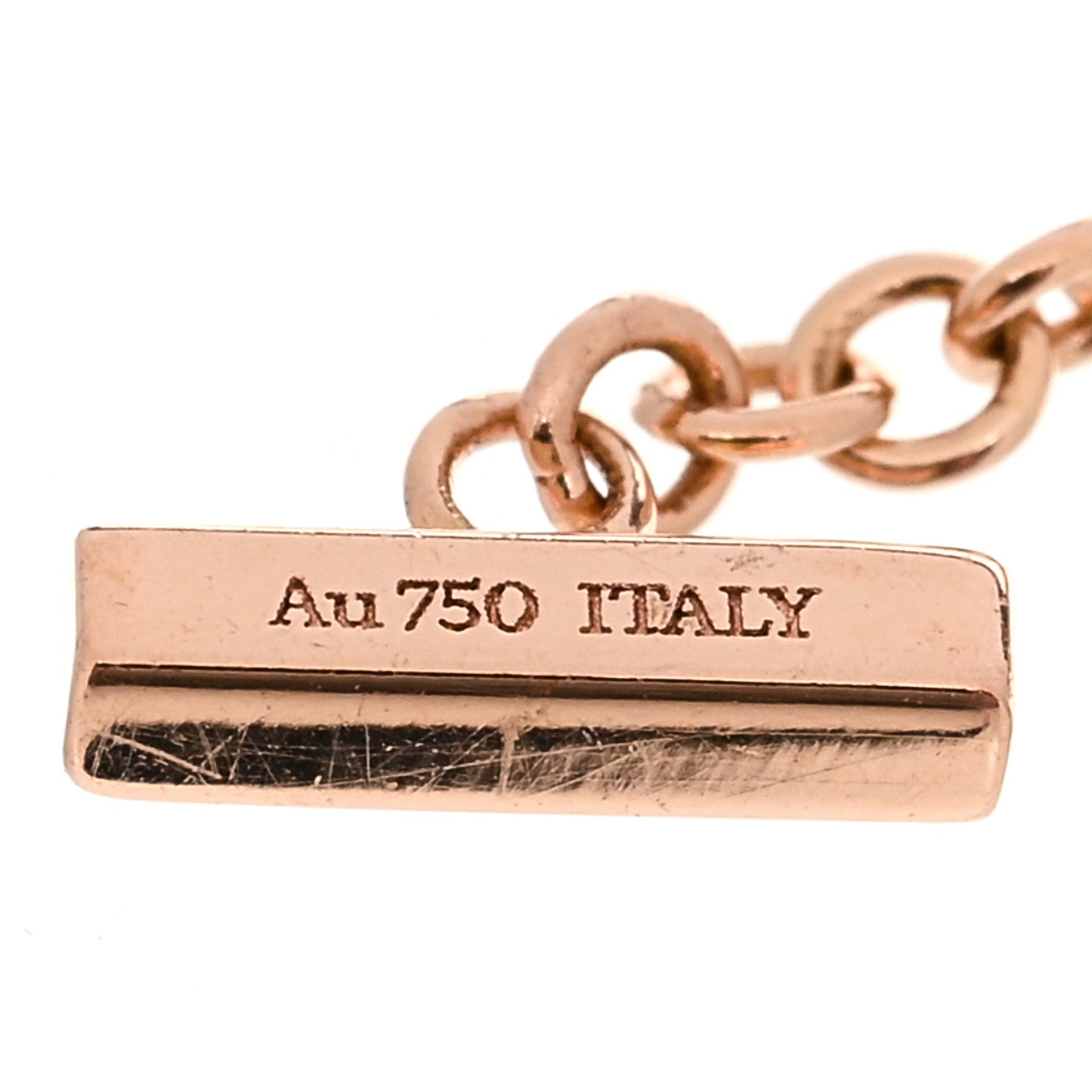18K Rose Gold T Smile Bracelet
