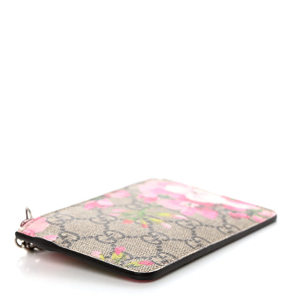 Gucci GG Supreme Monogram Blooms Key Ring Coin Case Beige Multicolor Dry Rose 4 of 6
