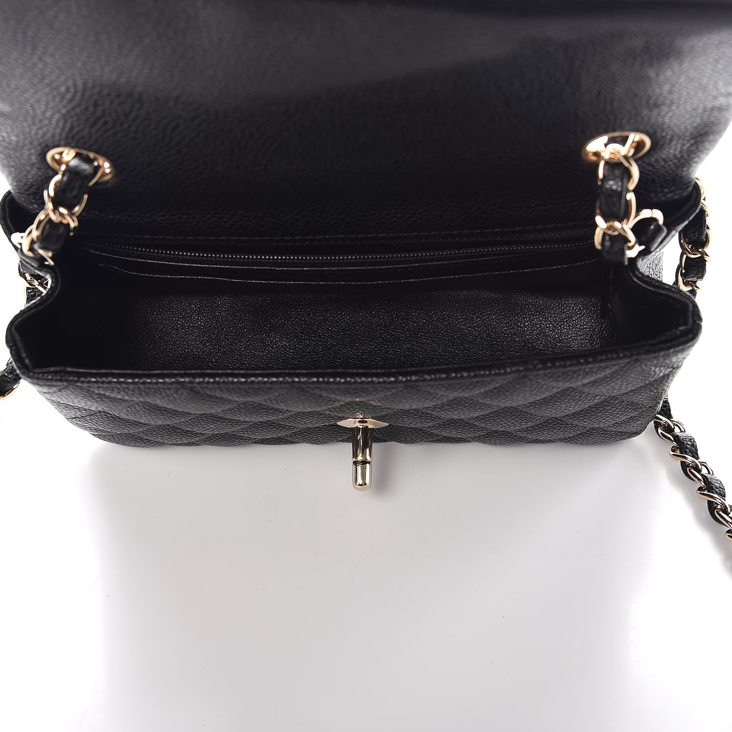 Chanel Caviar Quilted Mini Rectangular Flap Black 5 of 9