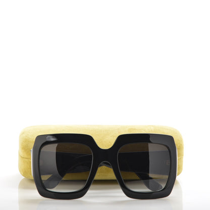 Gucci Acetate Square Frame Sunglasses GG0053S Black 9 of 9