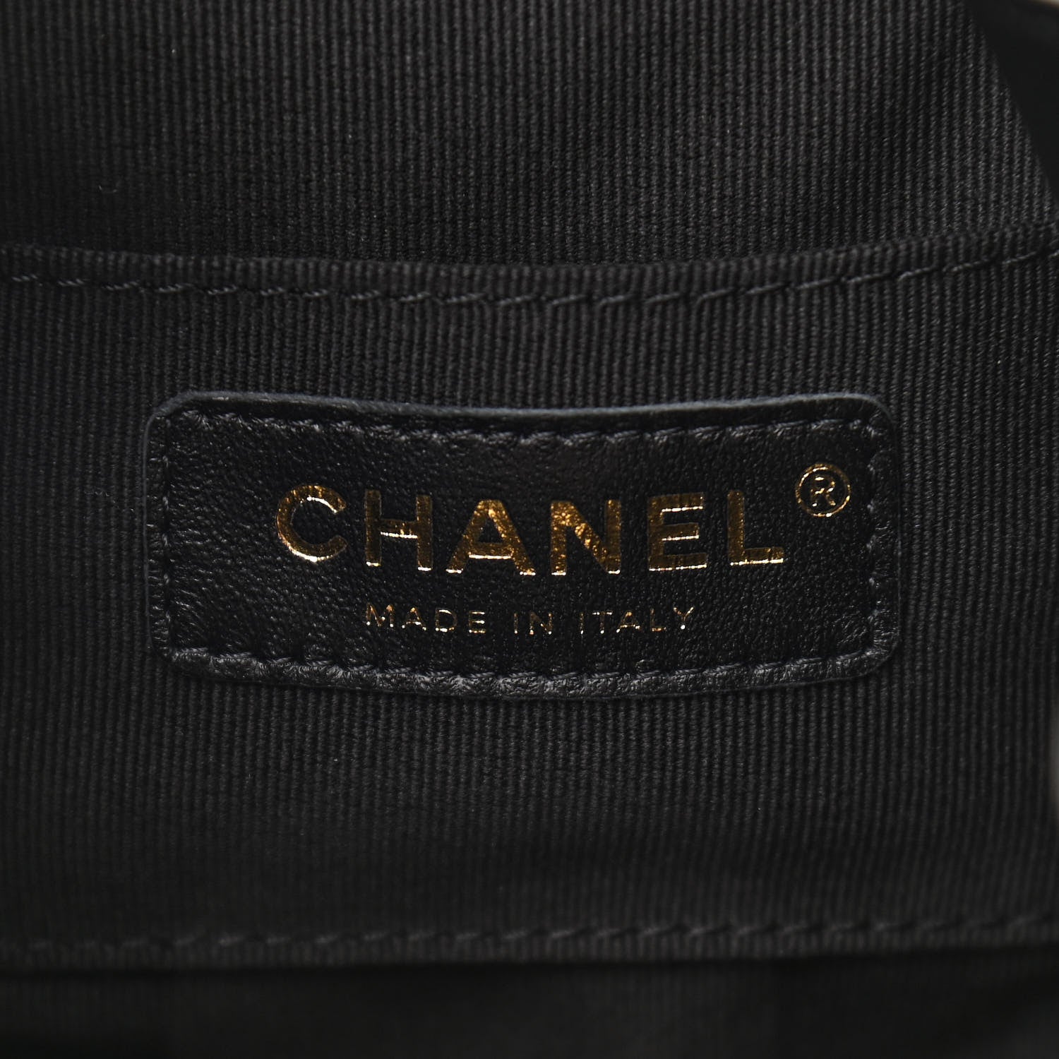 Chanel Lambskin Quilted Small Duma Drawstring Backpack Black 6 of 10