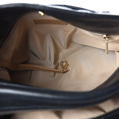 Chanel Calfskin Quilted Retro Chain Tote Black 9 of 14