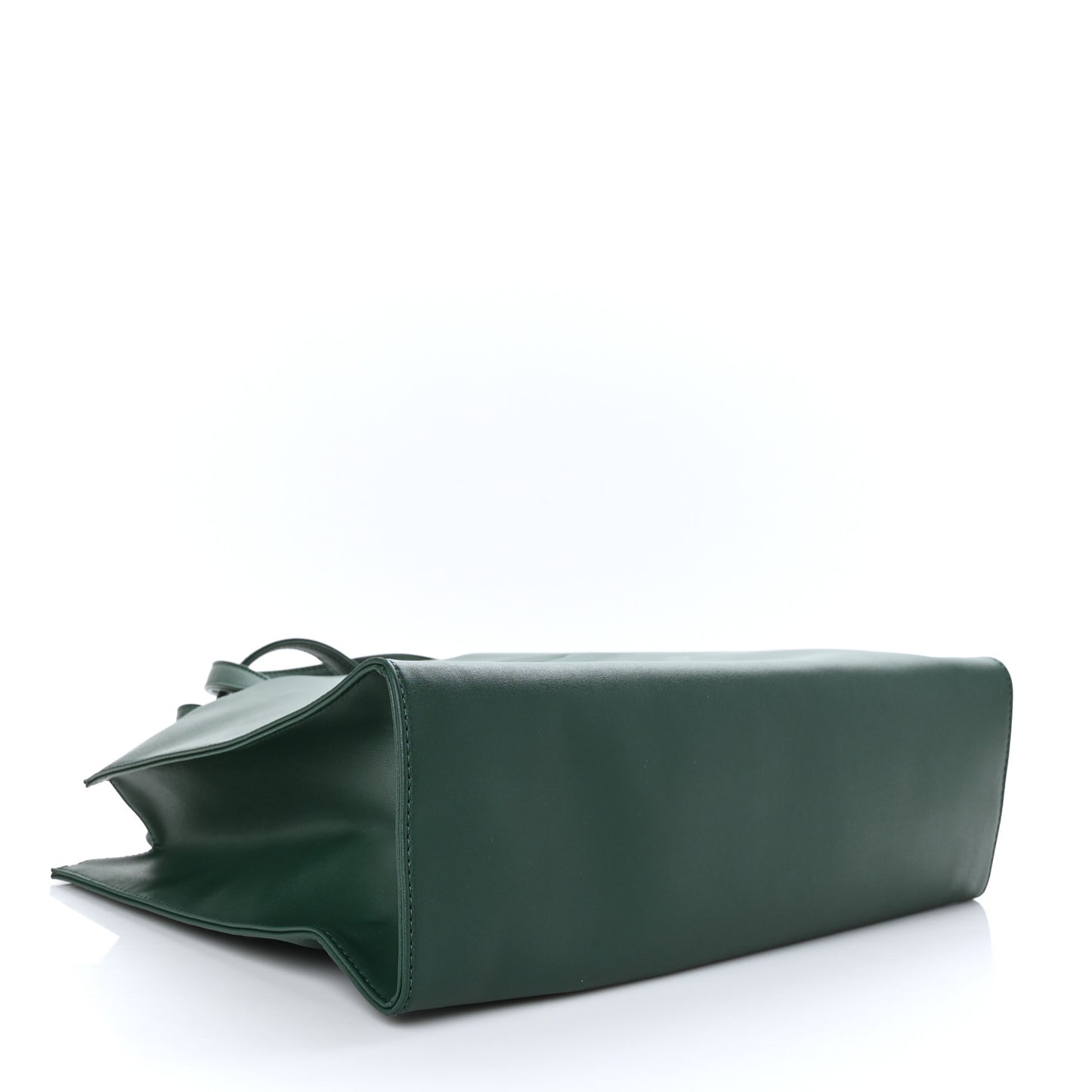 Vegan Leather Medium Shopping Bag Dark Olive