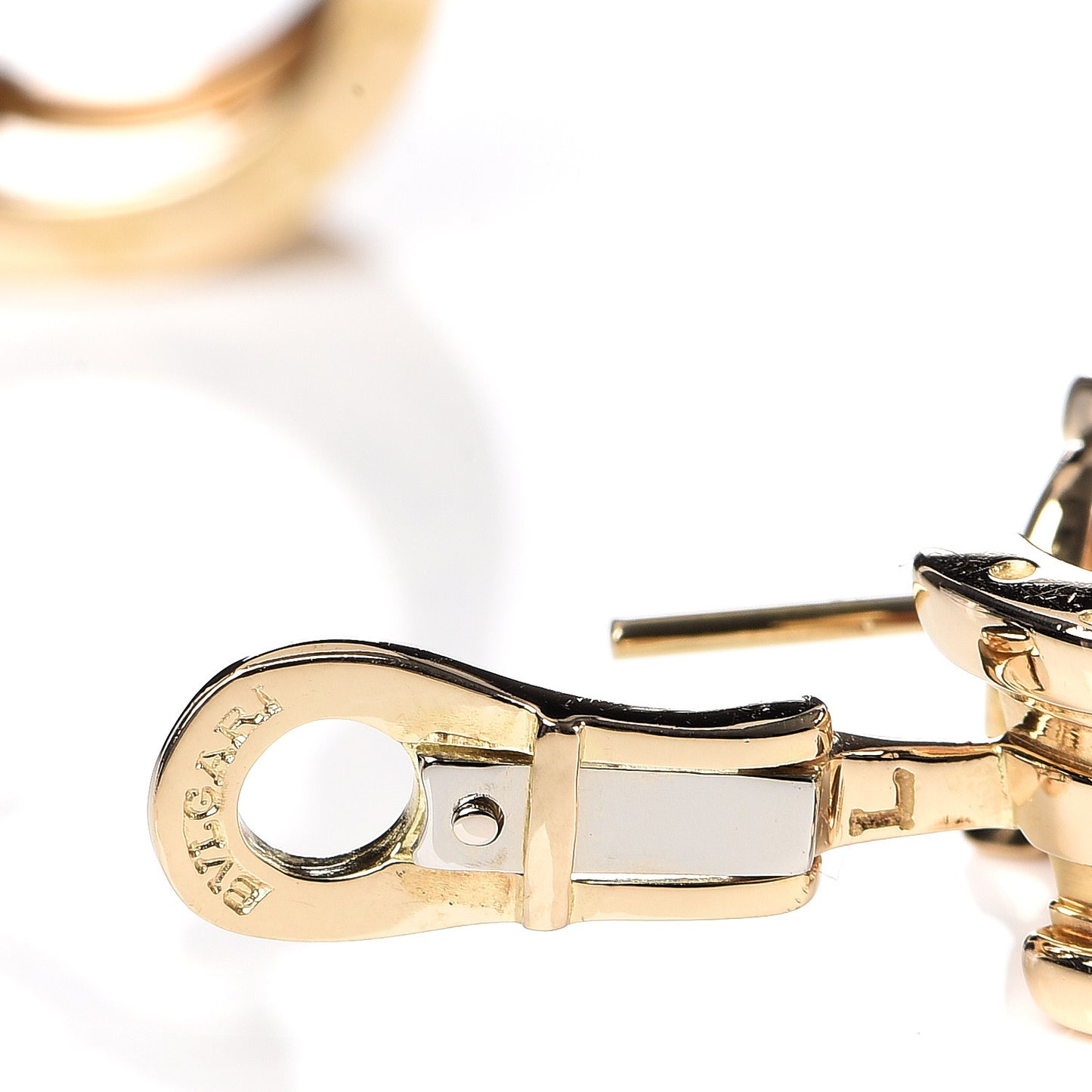 18K Yellow Gold B.Zero1 Hoop Earrings