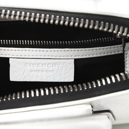 Givenchy Crinkled Patent Calfskin Mini Antigona White 6 of 16