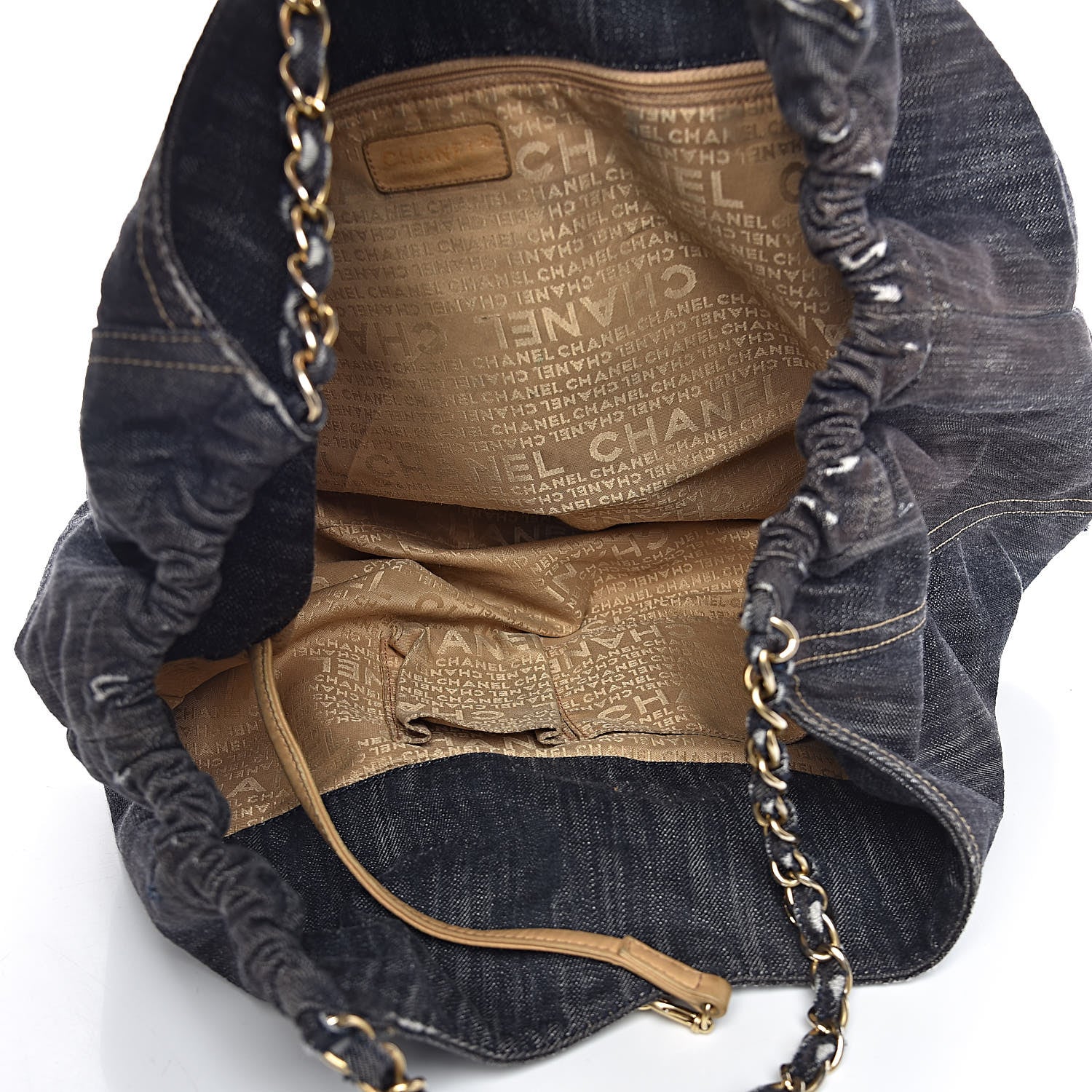 Chanel Denim XL Coco Cabas Tote Dark Blue 6 of 28