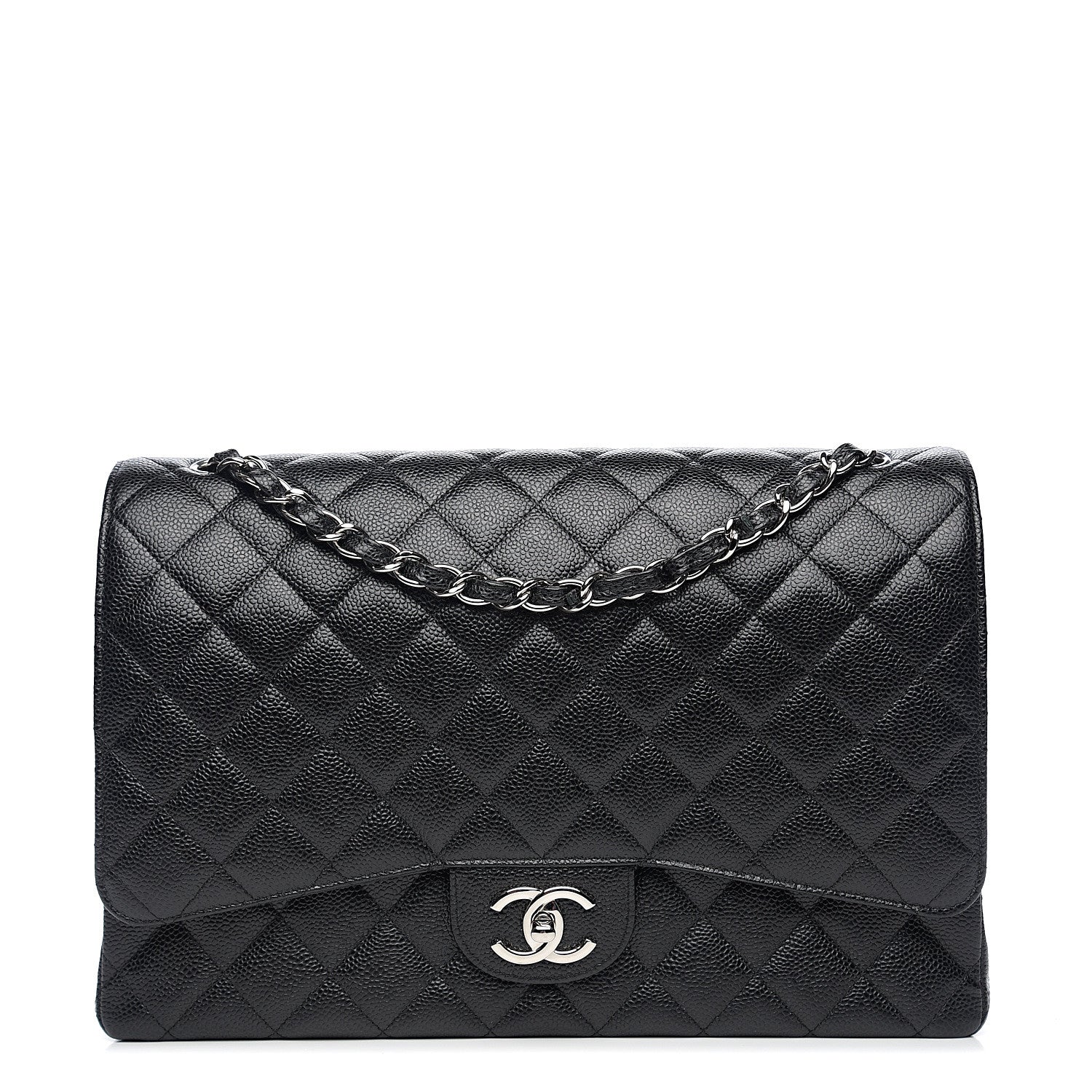 Chanel Caviar Quilted Maxi Double Flap Black 1 of 9
