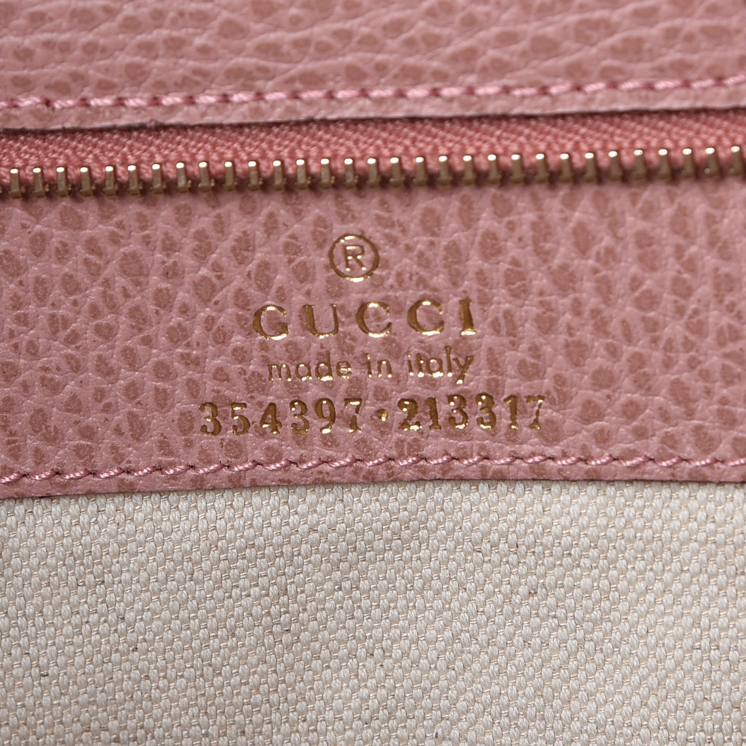 Gucci Dollar Calfskin Medium Swing Tote Grey Field Soft Pink 6 of 8