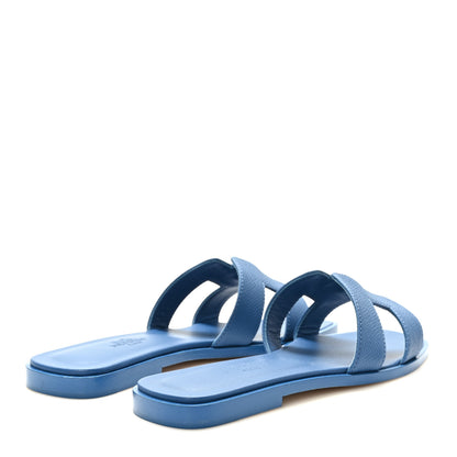 Hermes Epsom Oran Sandals 36 Bleu Bleuet 4 of 9