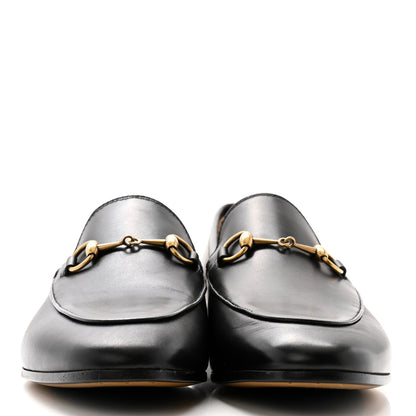 Gucci Calfskin Horsebit Womens Jordaan Loafers 39.5 Black 2 of 10