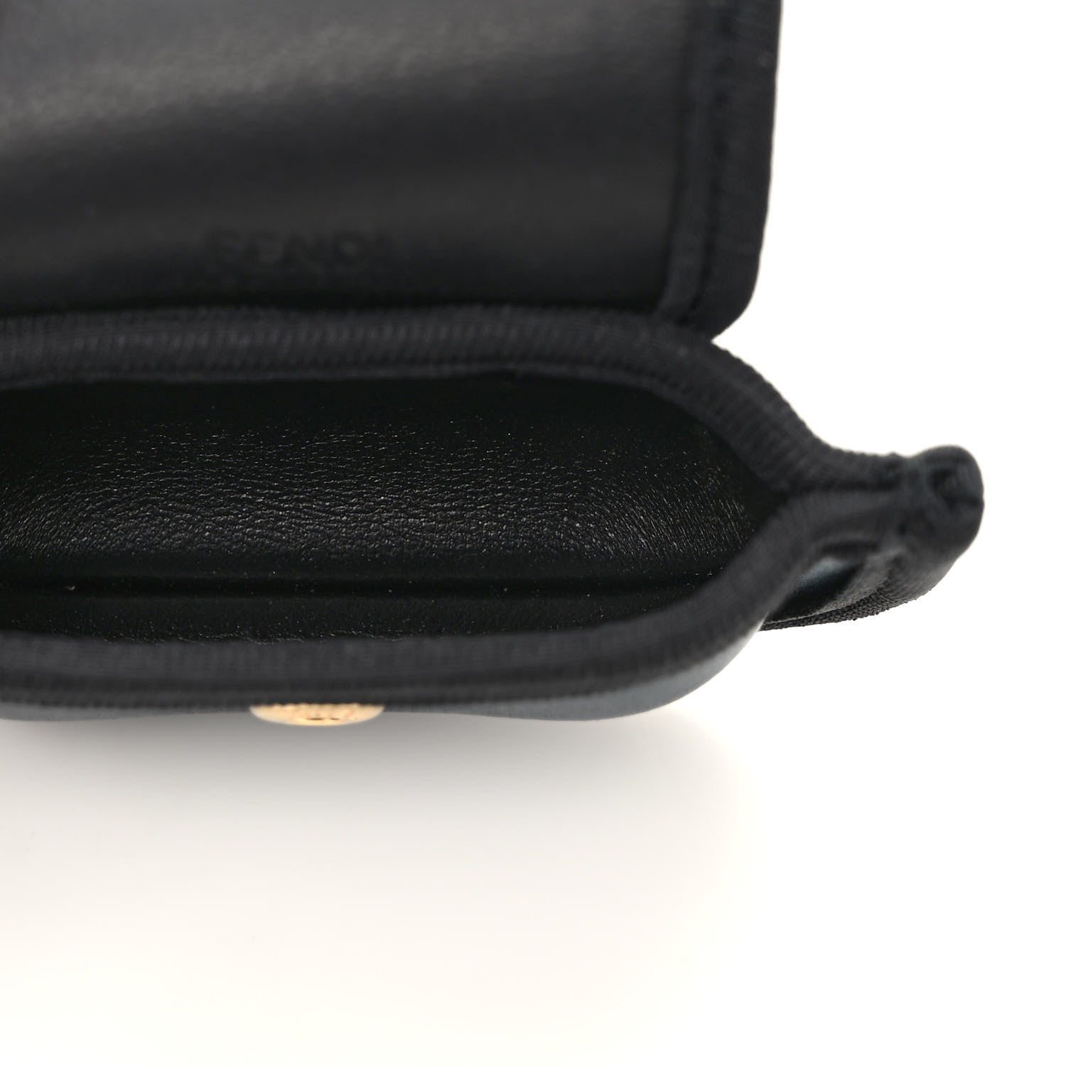 Fendi Silk Satin Pico Baguette Charm Blue Velvet Black 5 of 8