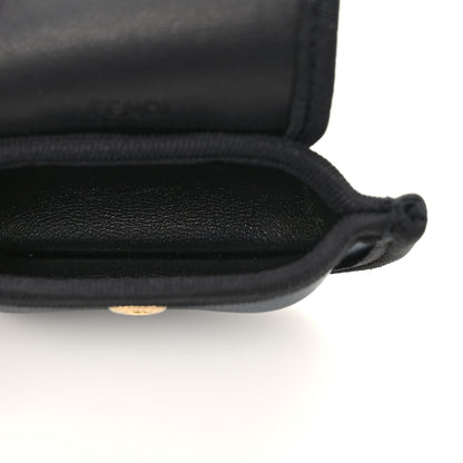 Fendi Silk Satin Pico Baguette Charm Blue Velvet Black 5 of 8