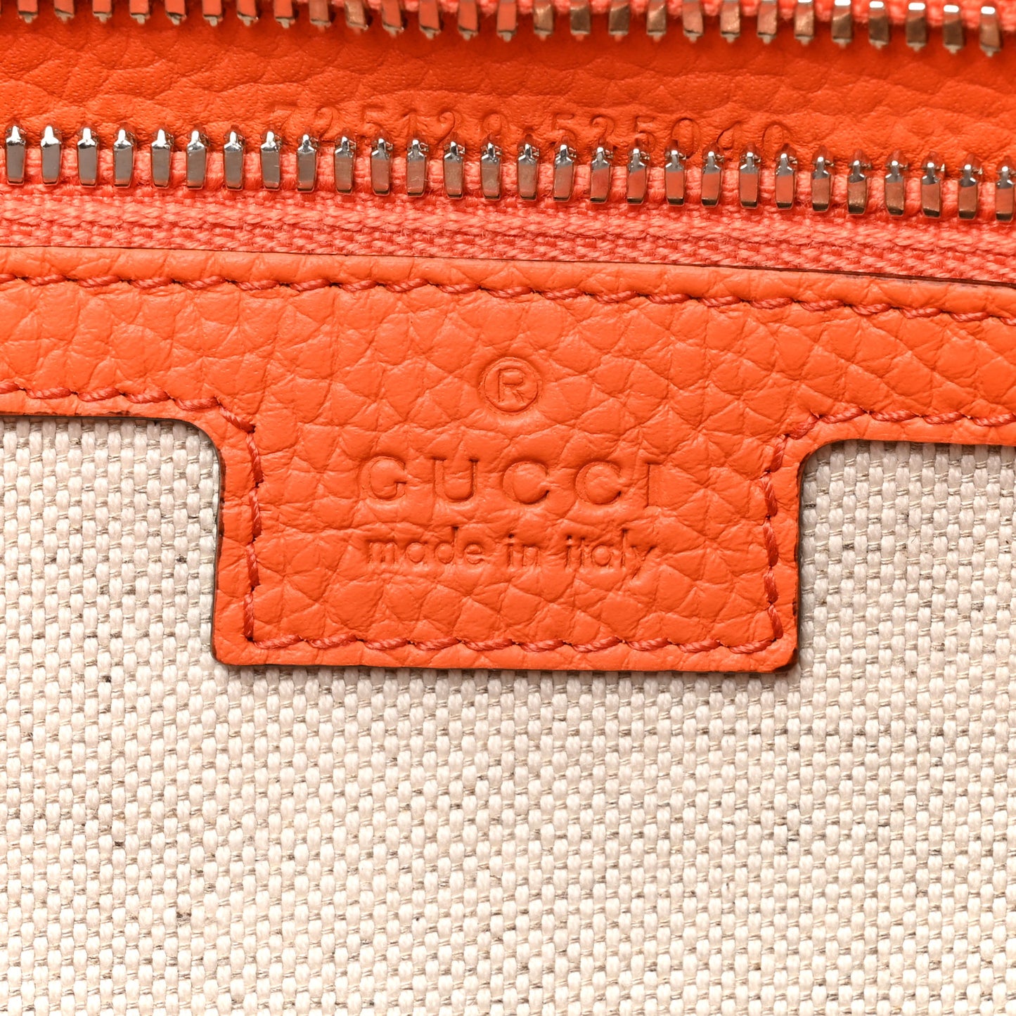 Piuma Calfskin Jumbo GG Embossed Large Duffle Bag Good Orange