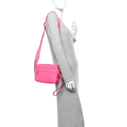 Gucci Rubber Effect Monogram GG Crossbody Bag Fluorescent Fuxia 2 of 10