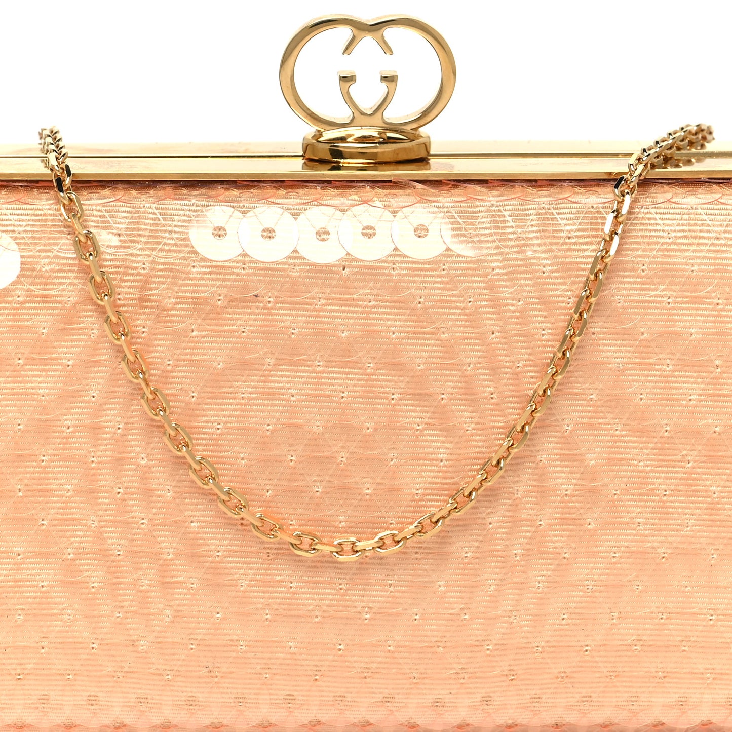 Sequin Moire Small Broadway Evening Bag Neutral