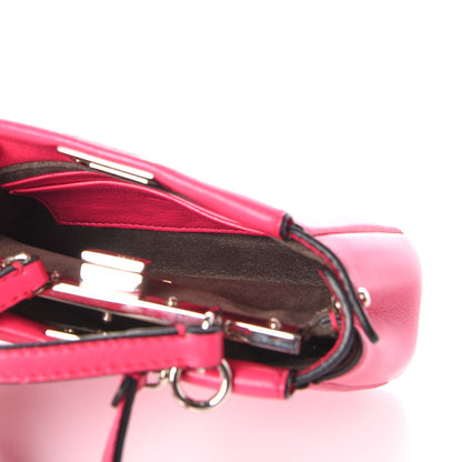 Fendi Shiny Nappa Micro Peekaboo Iconic Satchel Fuxia 5 of 12