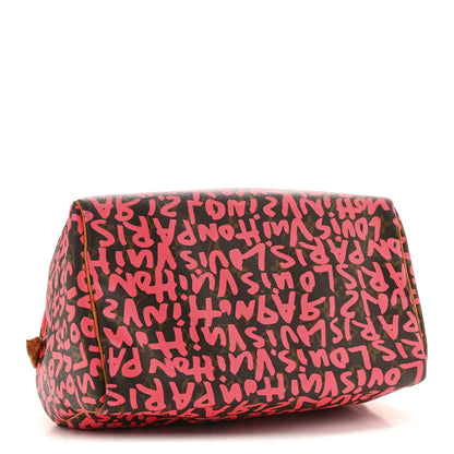 Louis Vuitton Monogram Graffiti Speedy 30 Fuchsia 4 of 14