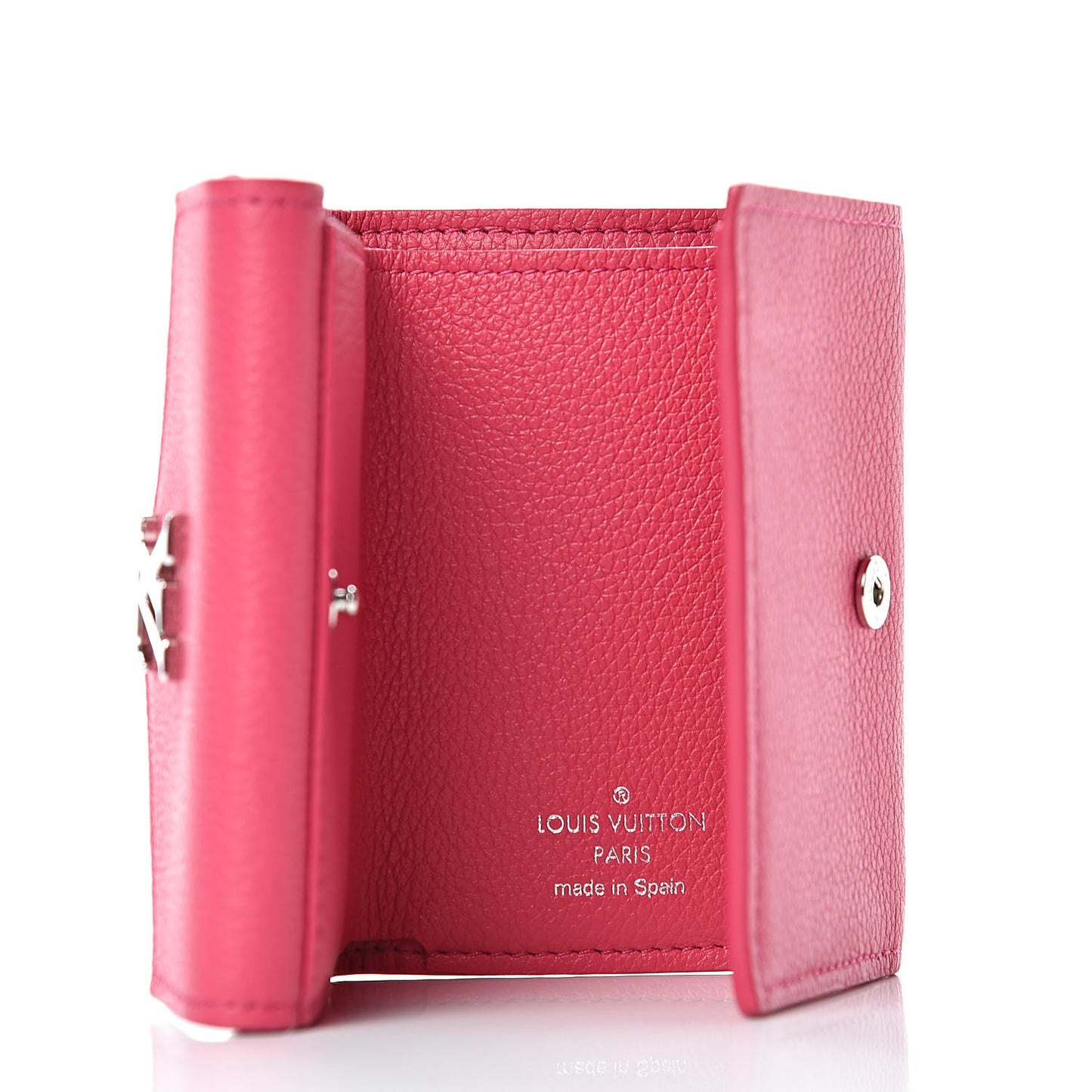 Calfskin Lockmini Wallet Hot Pink