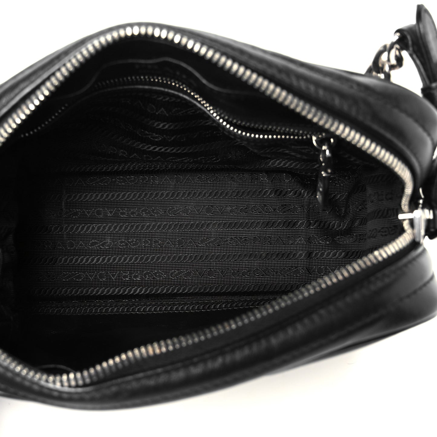 Soft Calfskin Diagramme Camera Bag Black