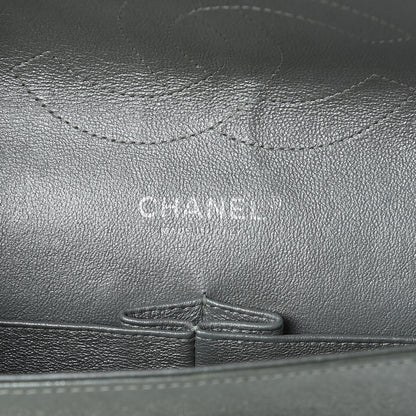 Chanel Metallic Lambskin Quilted Jumbo Double Flap Green 6 of 10